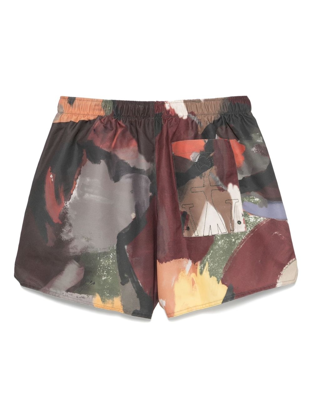 abstract-print swim shorts - 2