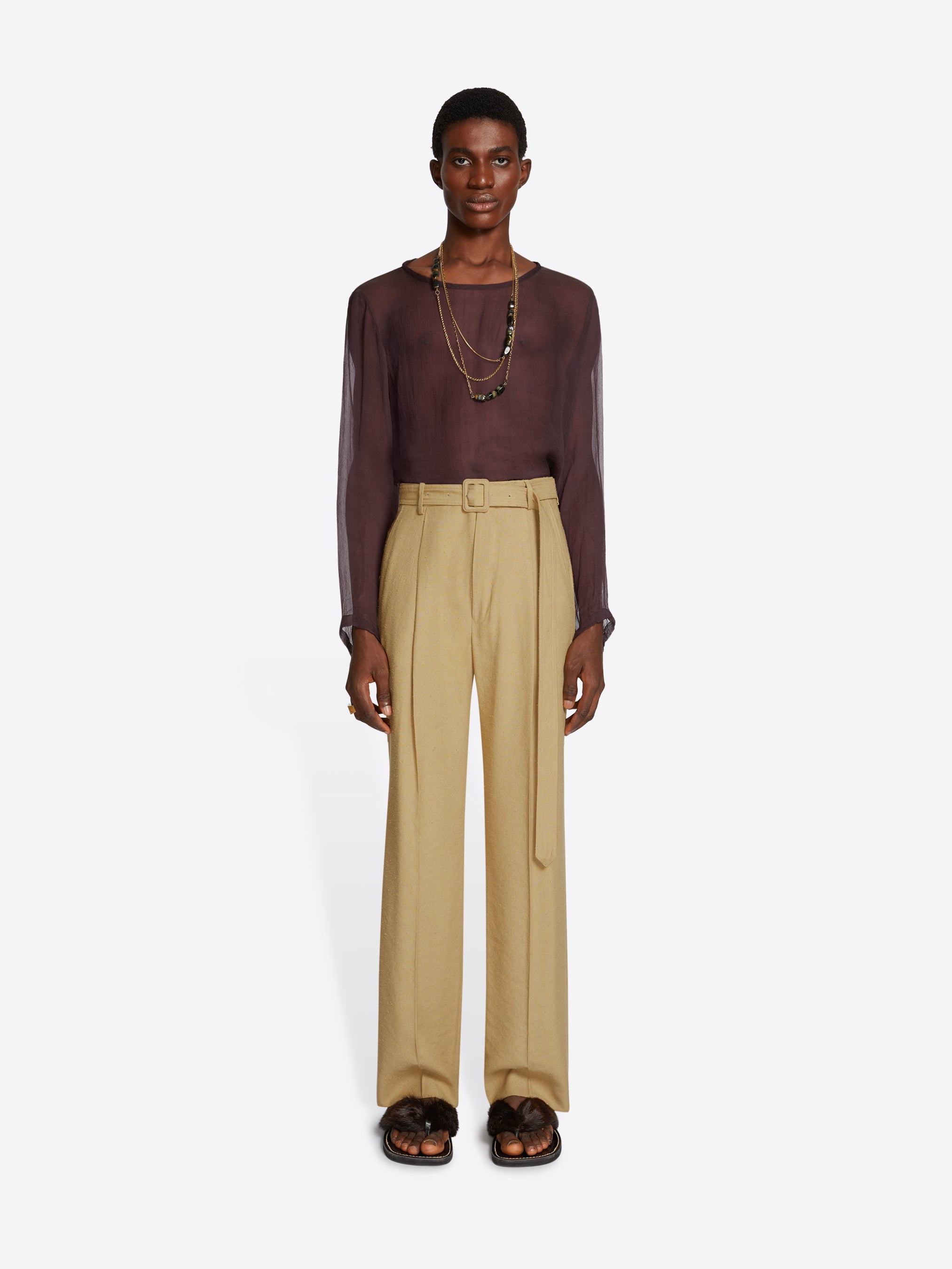 BELTED PANTS - 2