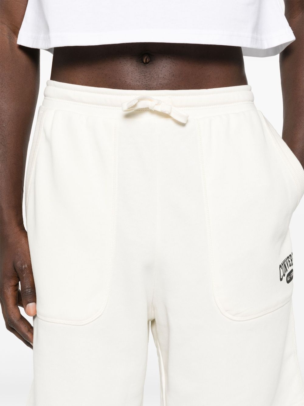 logo-print track shorts - 5