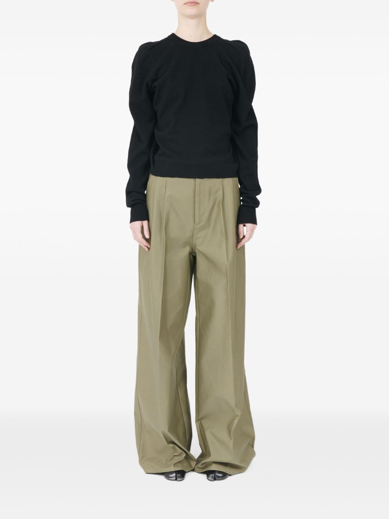 Maison Margiela puff-shoulder wool sweater outlook