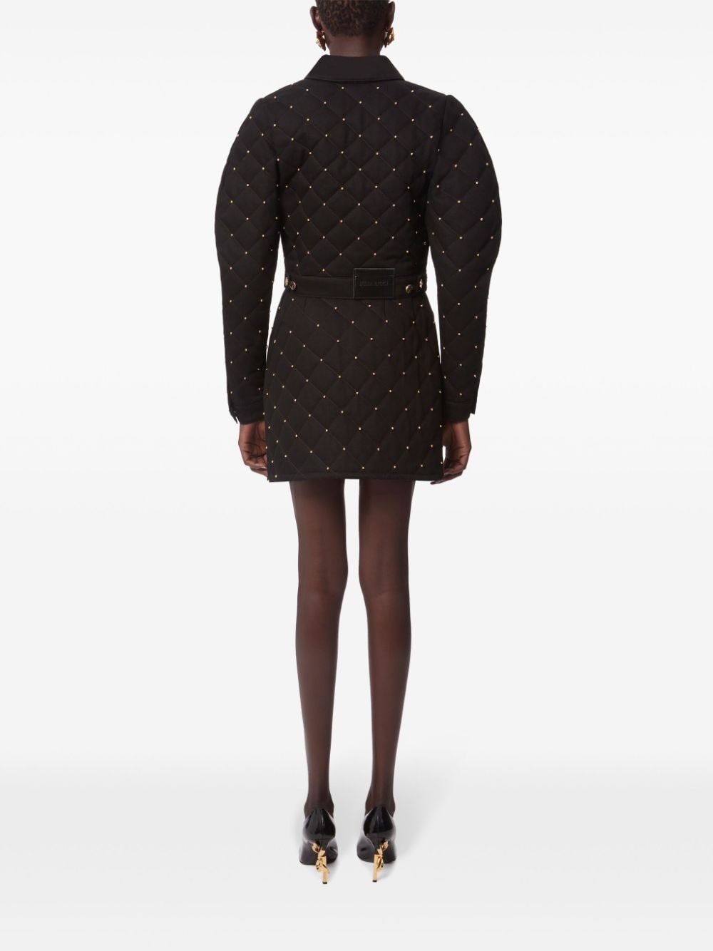 studded quilted jacket - 4