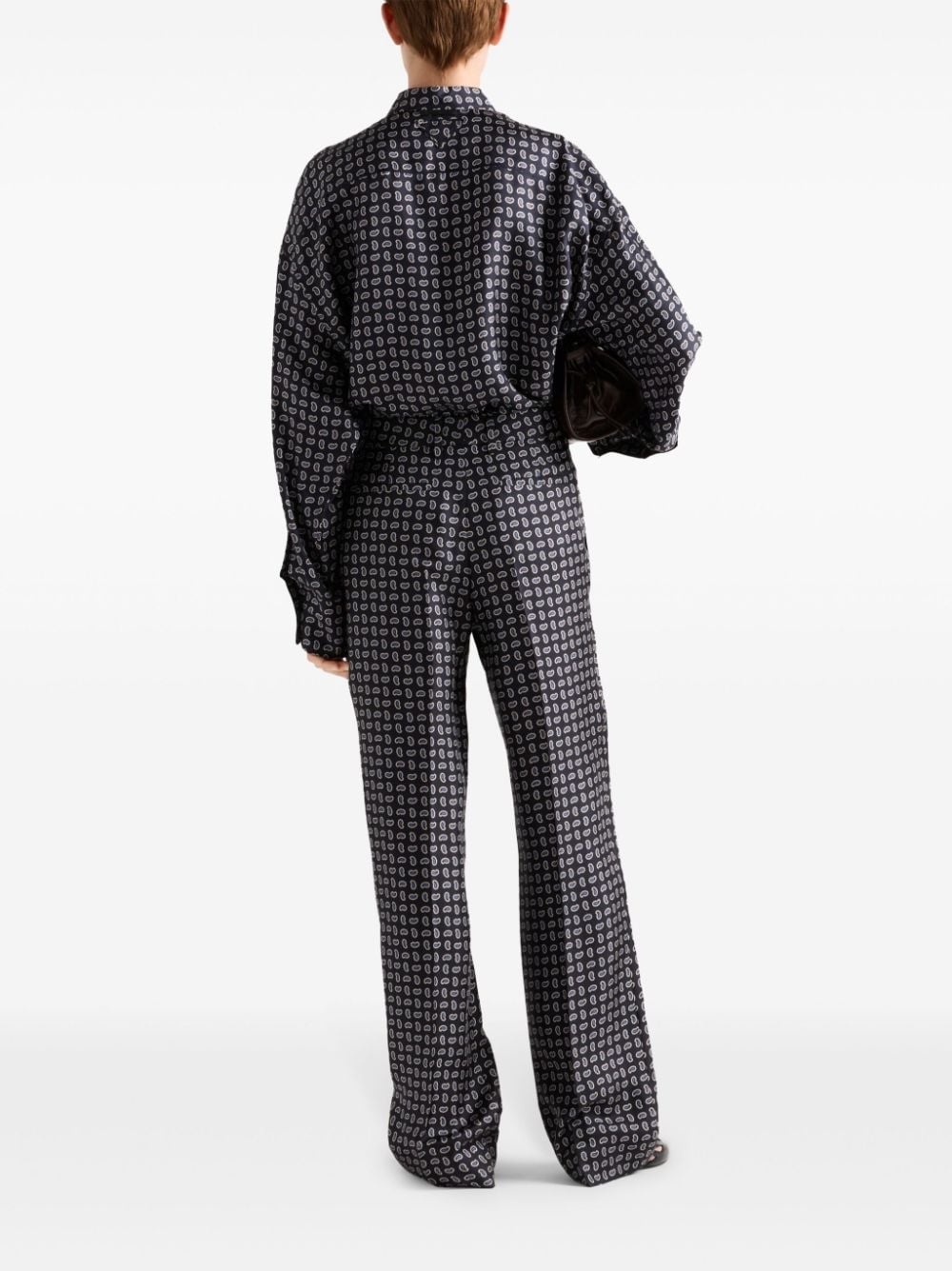Printed twill silk shirt - 3