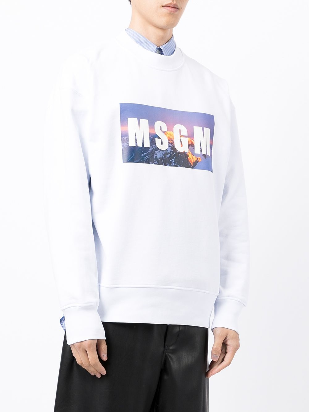 logo print sweatshirt - 4