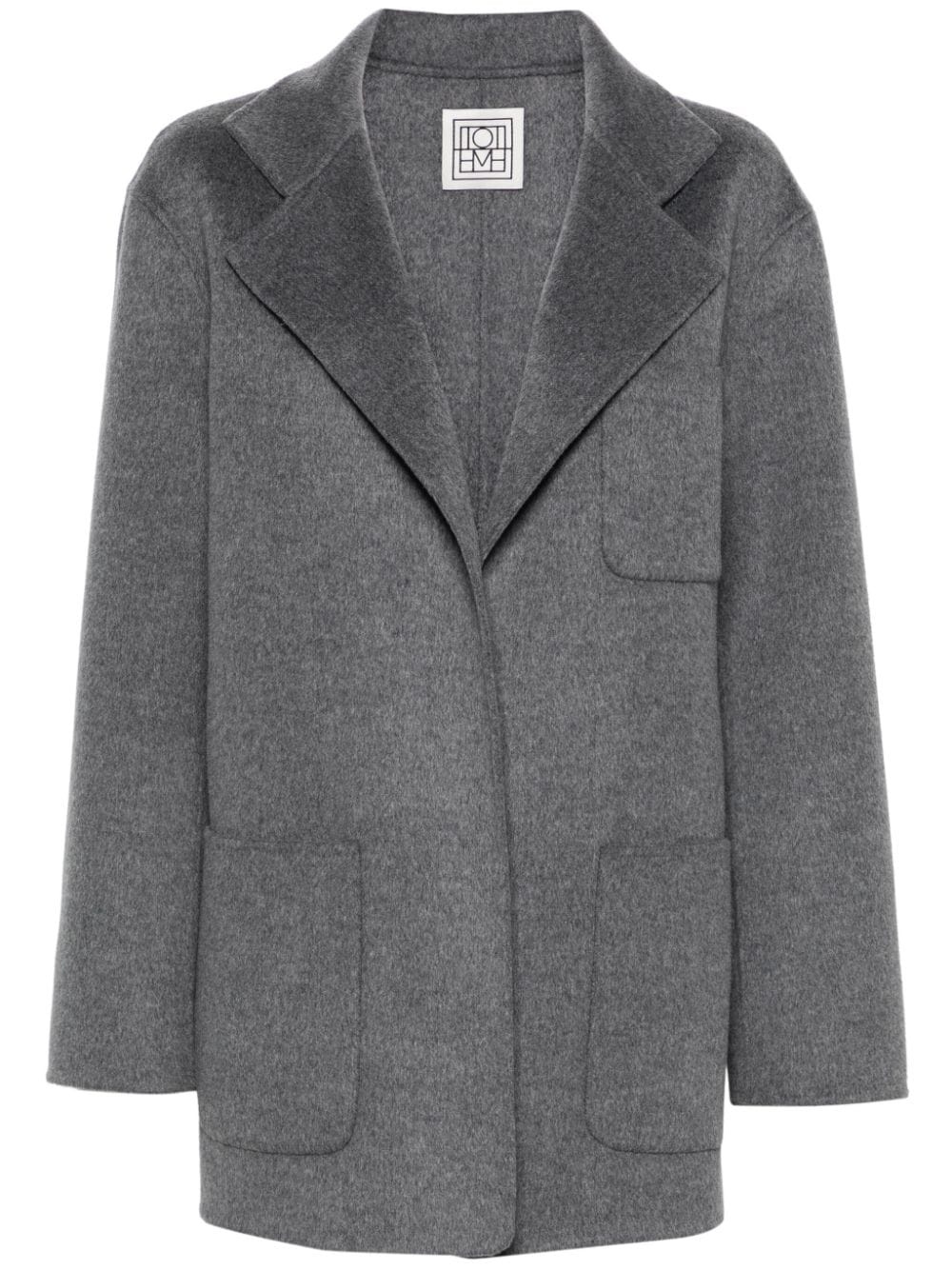 notched-lapels mÃ©lange jacket - 1