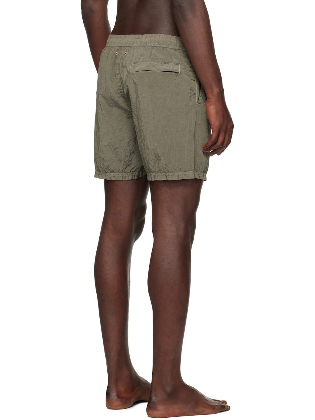 Green B100004 Nylon Metal Swim Shorts - 3