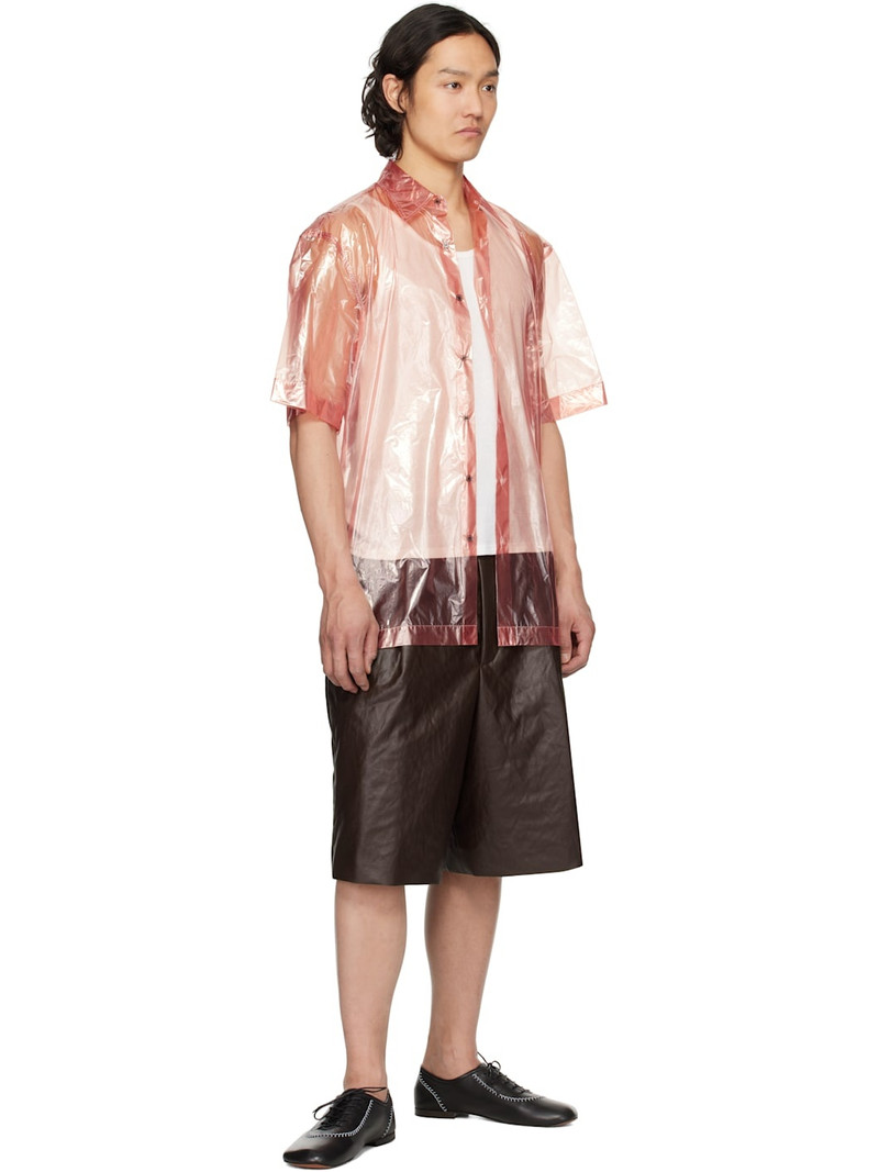 Dries Van Noten Brown Pleated Shorts outlook