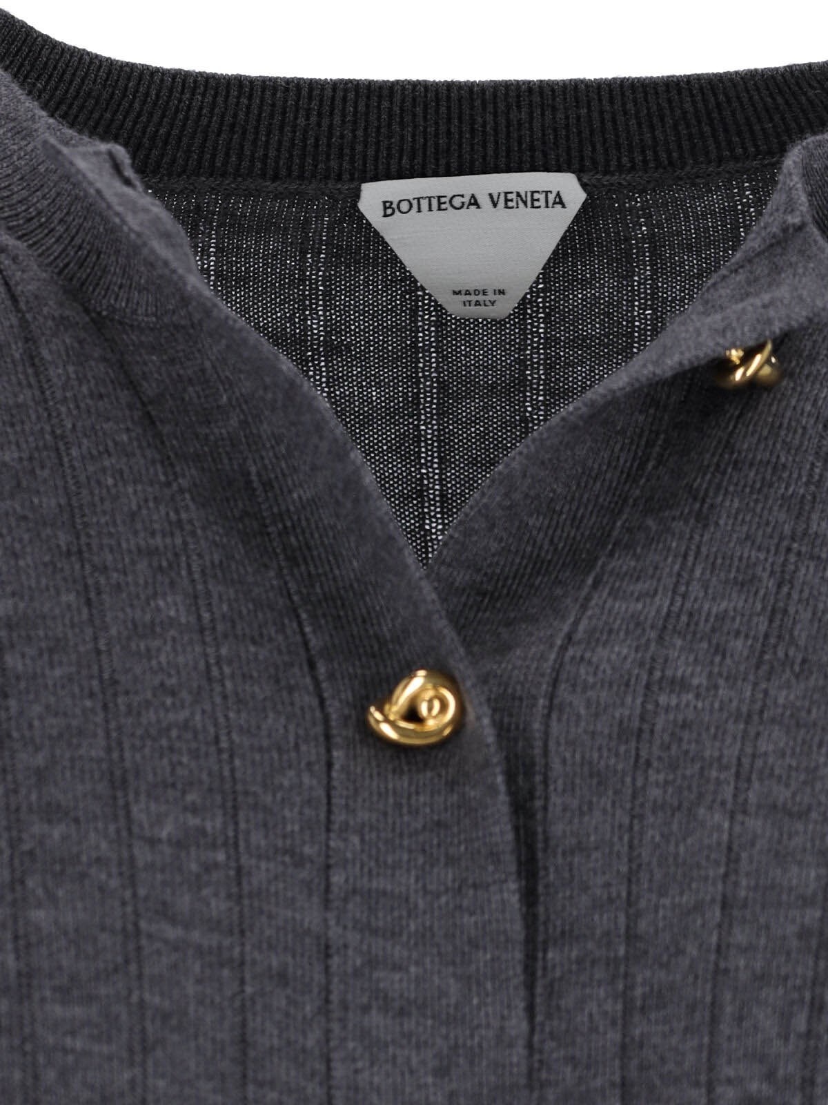 RIBBED WOOL CARDIGAN - 4