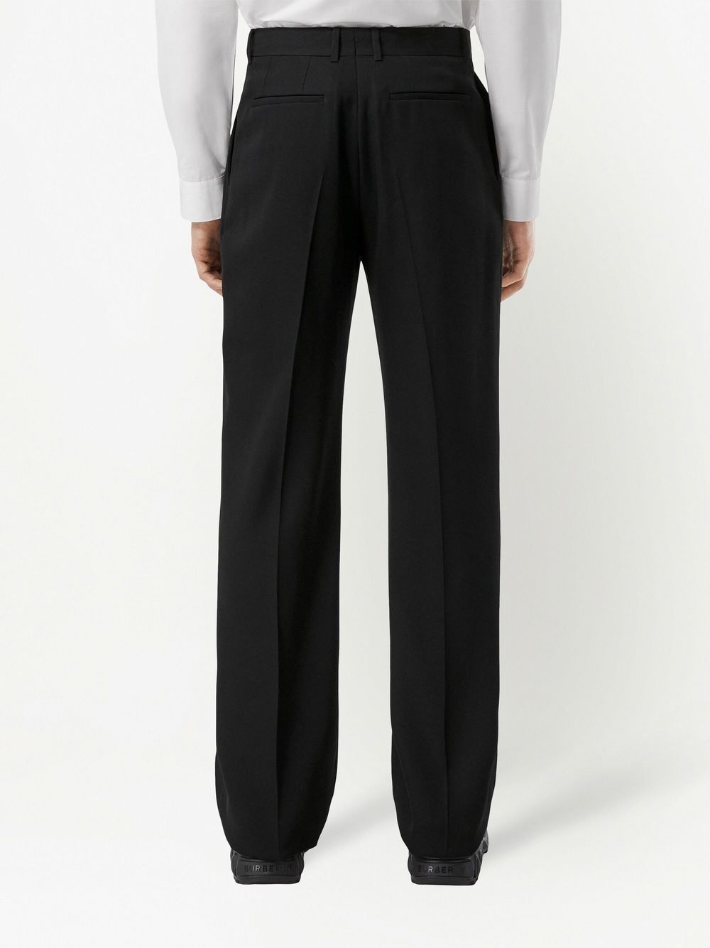 wide-leg pleated trousers - 4