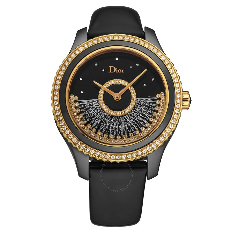 Dior Grand Bal Diamond Black Dial Set with Diamonds & Rose Gold Accents Dial Ladies Watch CD124BH4A0 - 1