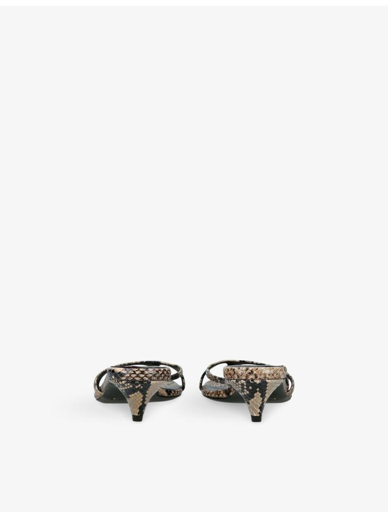 KHAITE Mila 35 Leather Sandals outlook