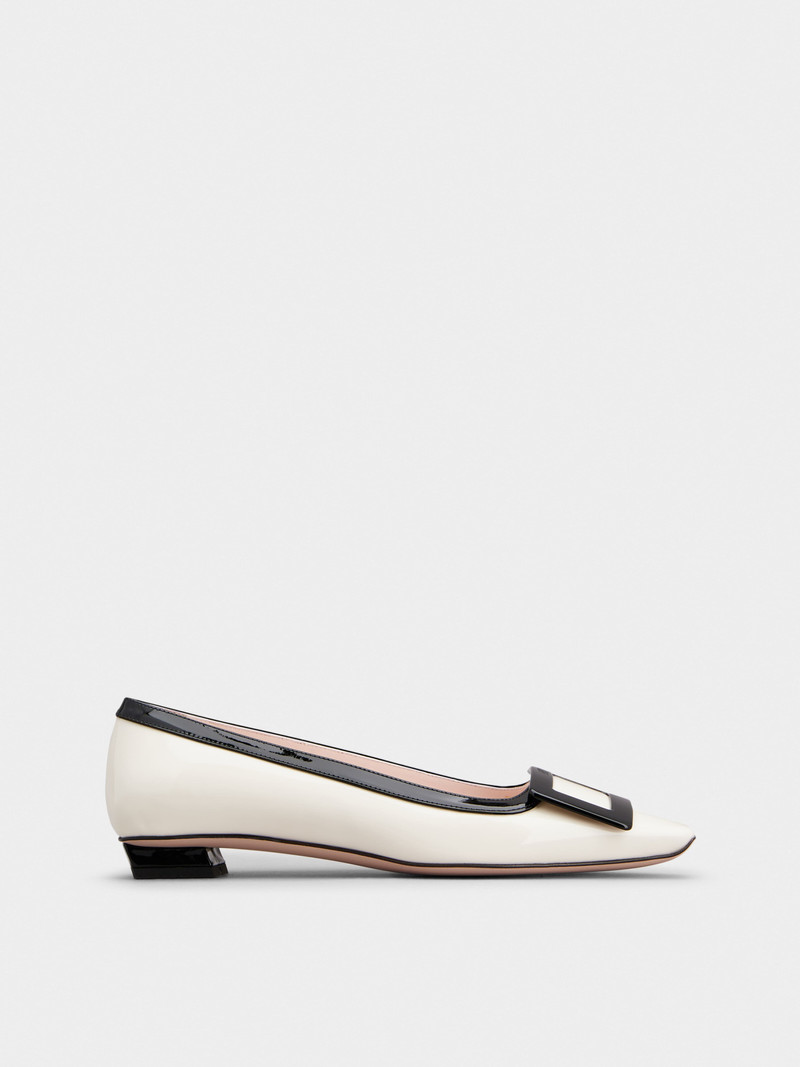Belle Vivier Lacquered Buckle Ballerinas in Patent Leather 1