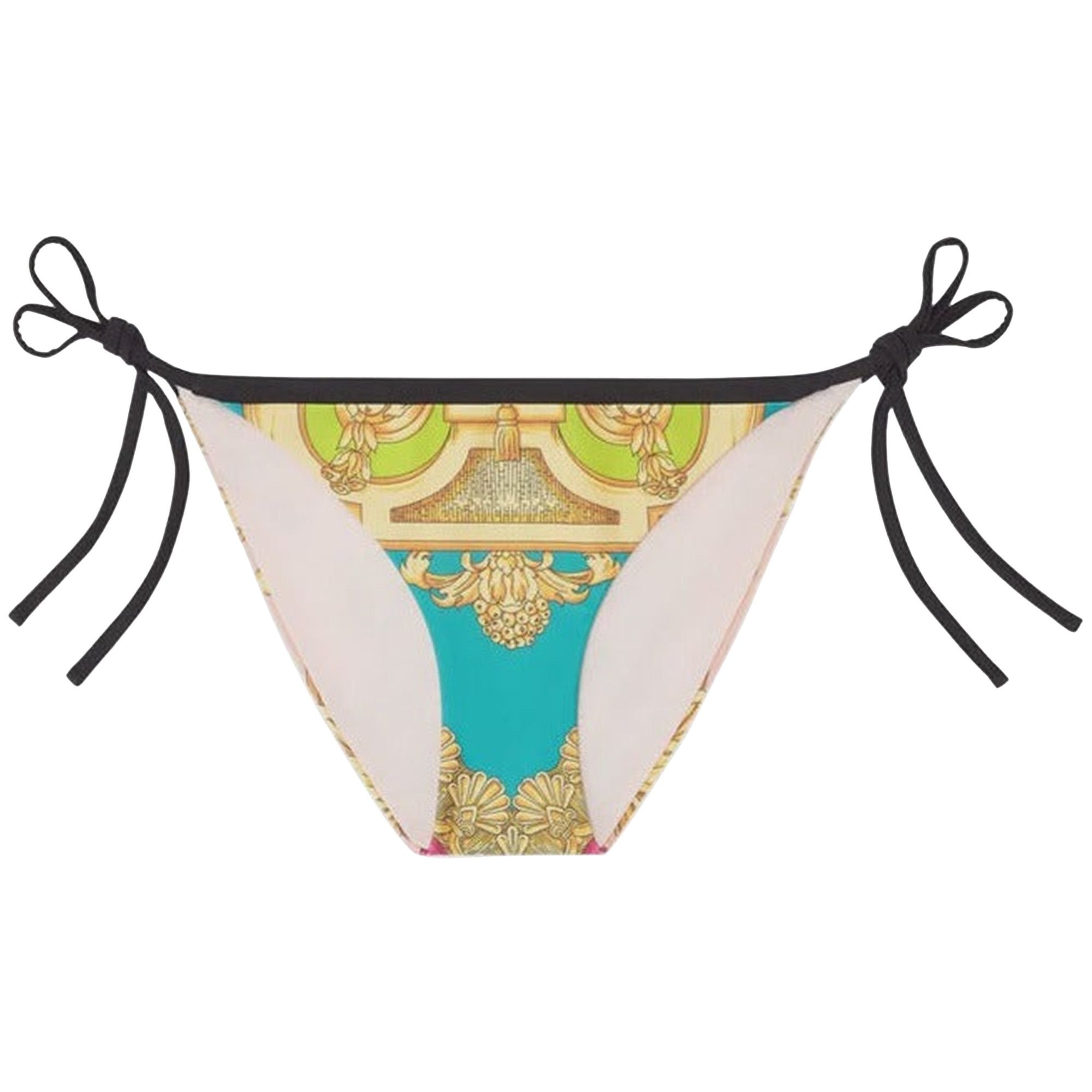 Versace Barocco Goddess Bikini Bottoms 'Multicolor' - 1