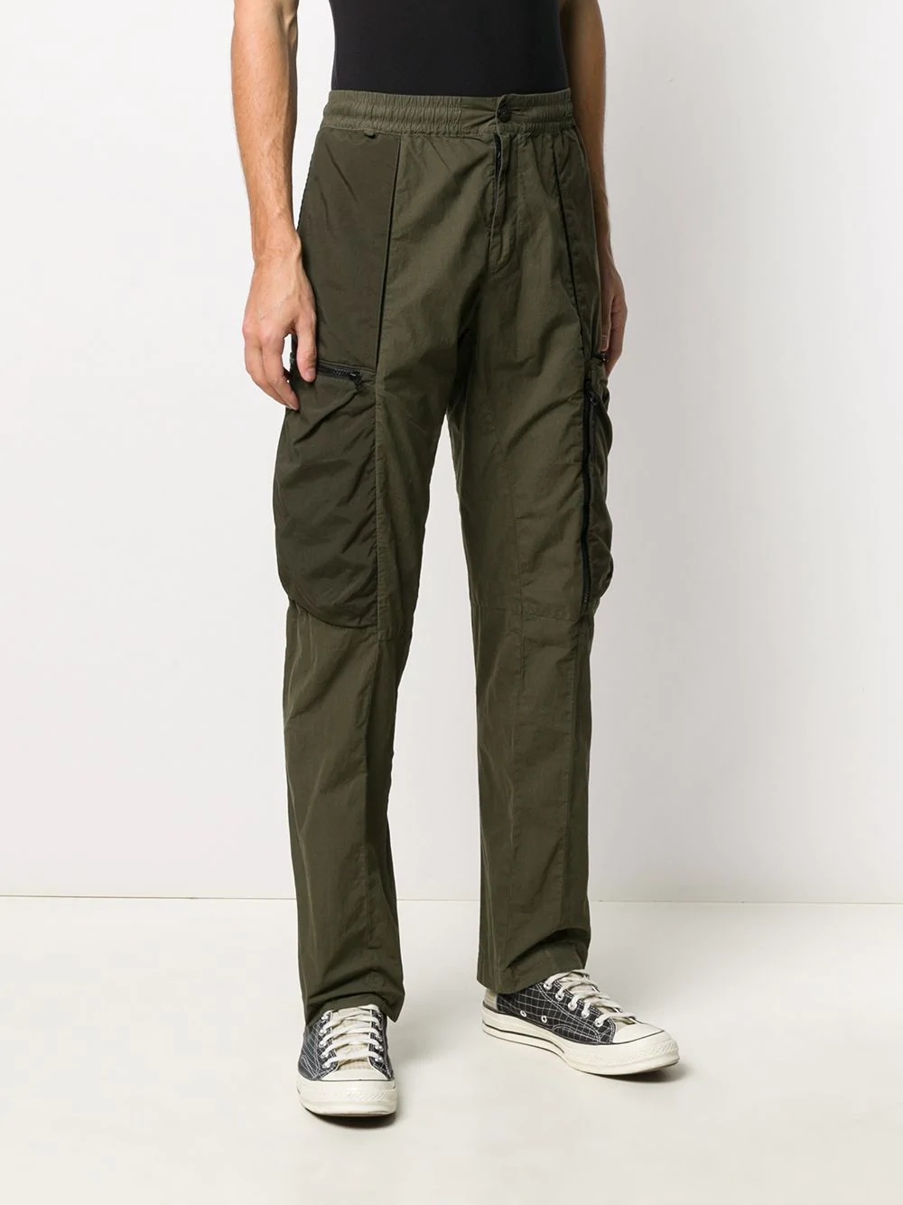 slim-fit cargo trousers - 3