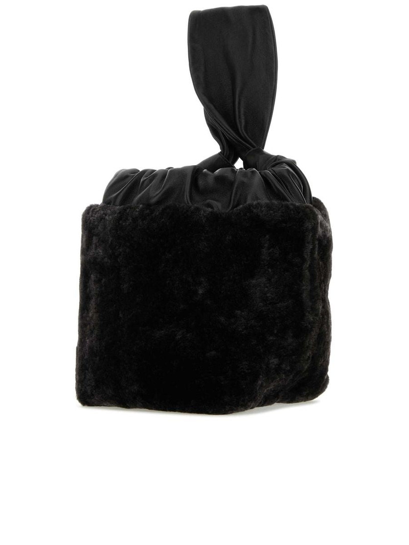 Jil Sander Shearling Clutch outlook