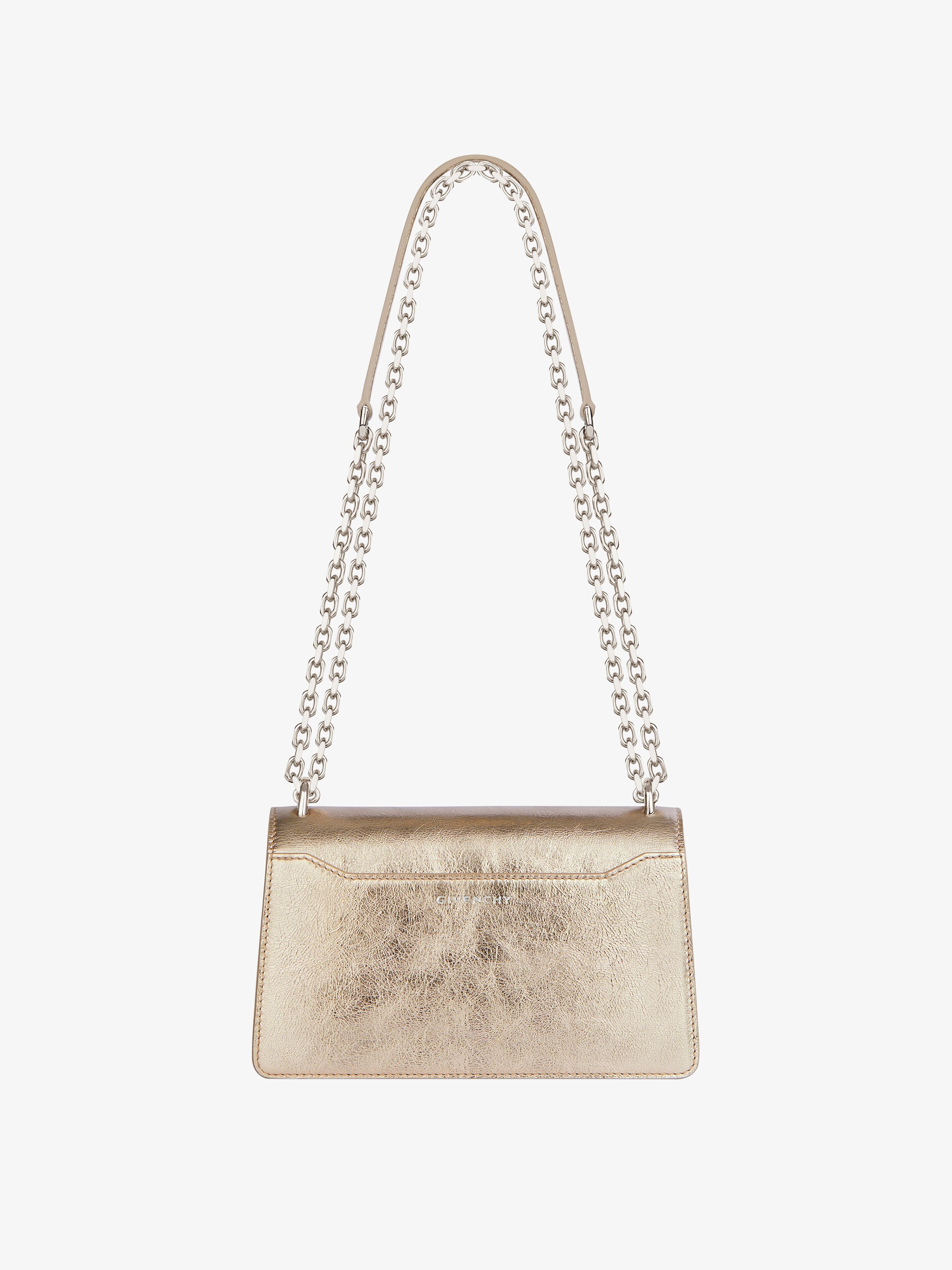 SMALL 4G BAG IN LAMINATED LEATHER WITH CHAIN - 4