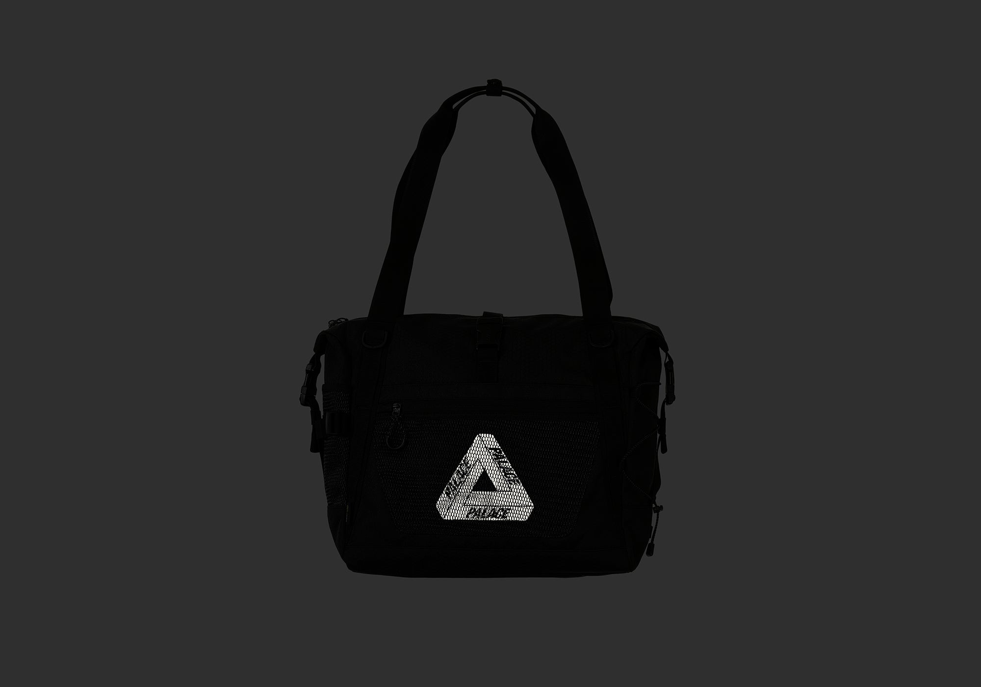 PALACE CORDURA ECO HEX RIPSTOP SHOULDER BAG BLACK | REVERSIBLE