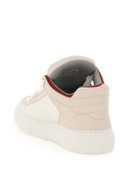 Salvatore Ferragamo MID-TOP LEATHER SNEAKERS outlook