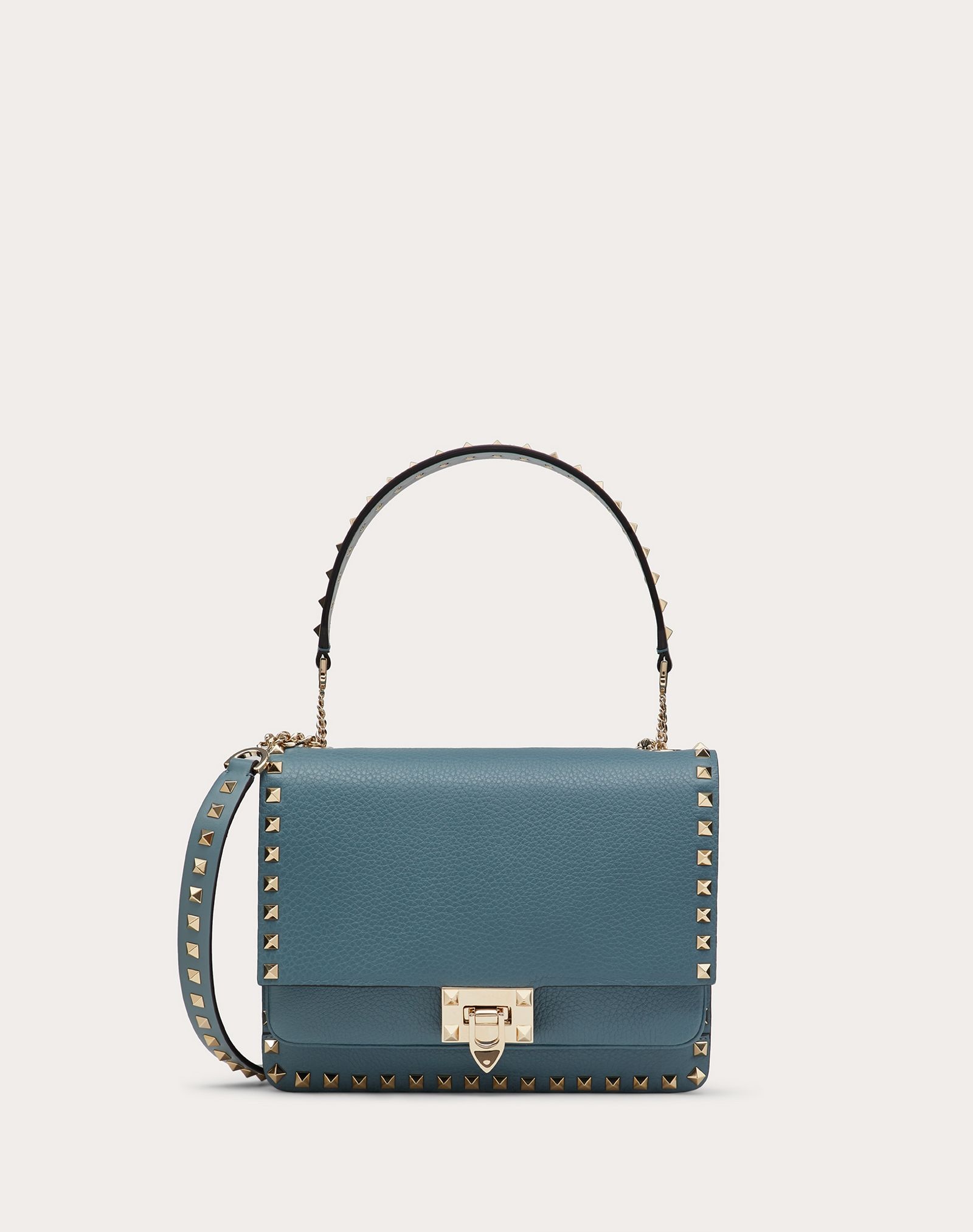 Rockstud Grainy Calfskin Crossbody Bag - 1