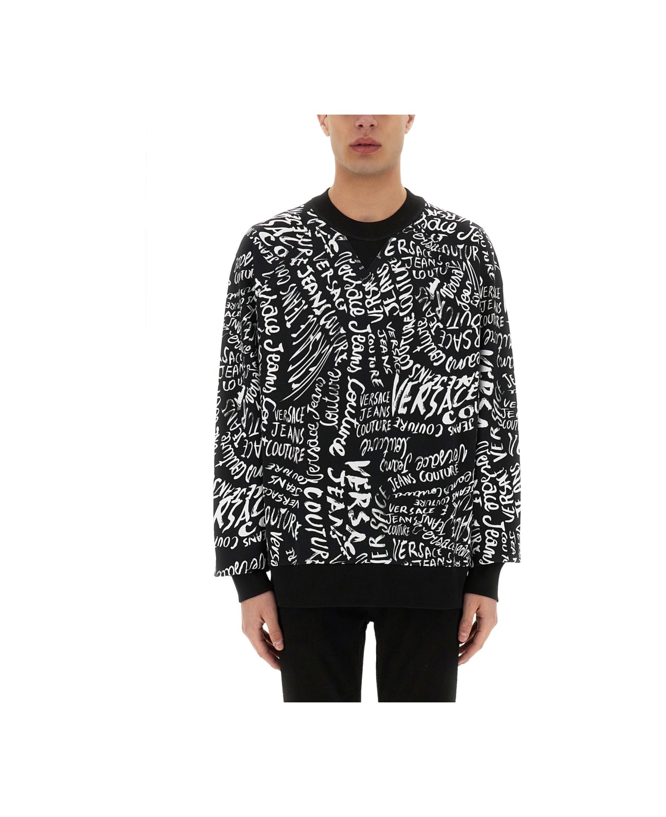 Sweatshirt With Logomania Print - 1