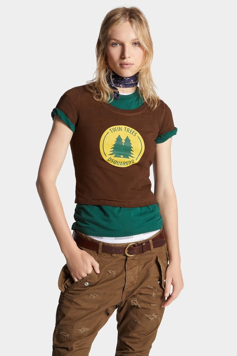 BEST FADE DYED MINI FIT PINE T-SHIRT - 3