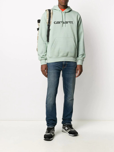 Carhartt logo embroidered hoodie outlook