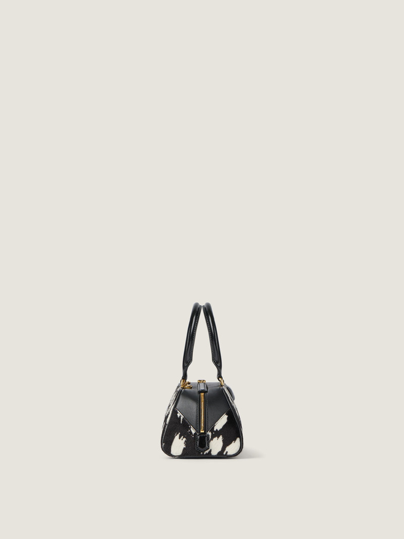 MINI ANTIGONA EAST-WEST BAG IN PONY EFFECT LEATHER WITH ANIMAL PRINT 3