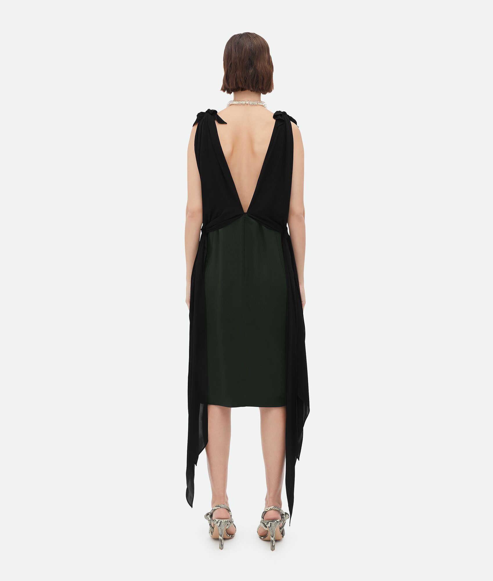 Fluid Silk Midi Dress - 3