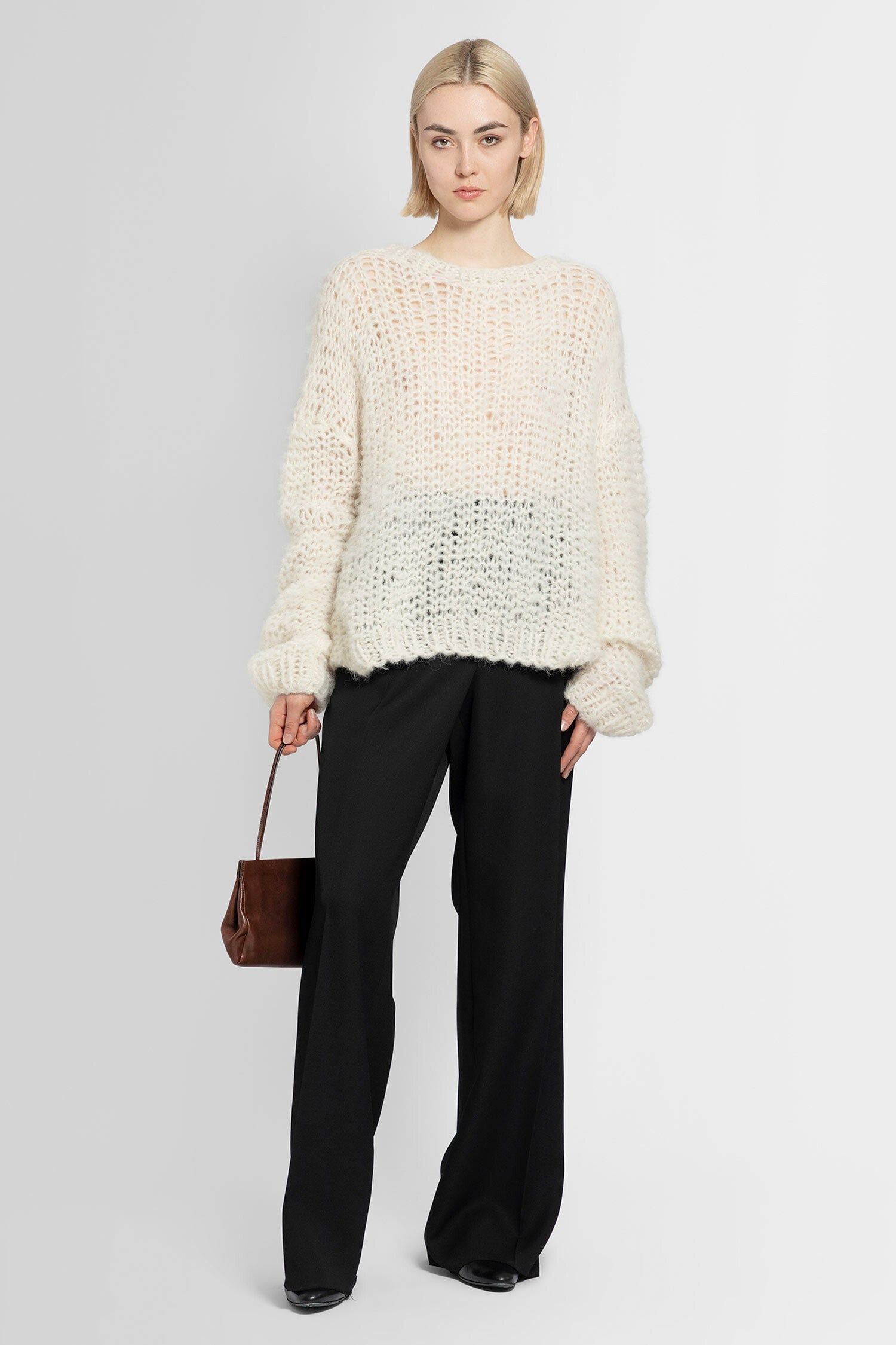 THE ROW WOMAN OFF-WHITE KNITWEAR - 5