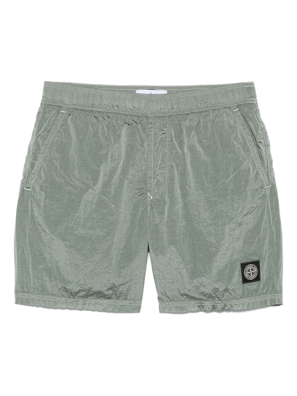 Compass-patch swim shorts - 1