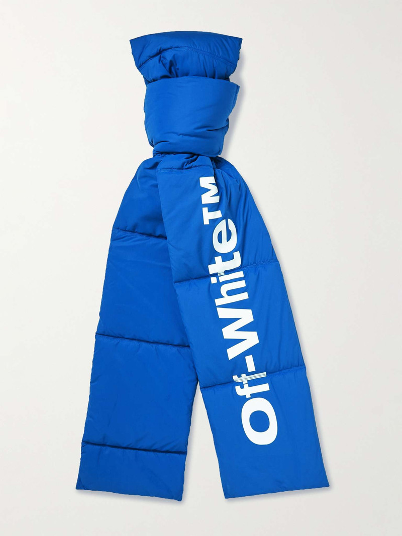 Off-White Bounce Logo-Print Quilted Padded Shell Scarf outlook