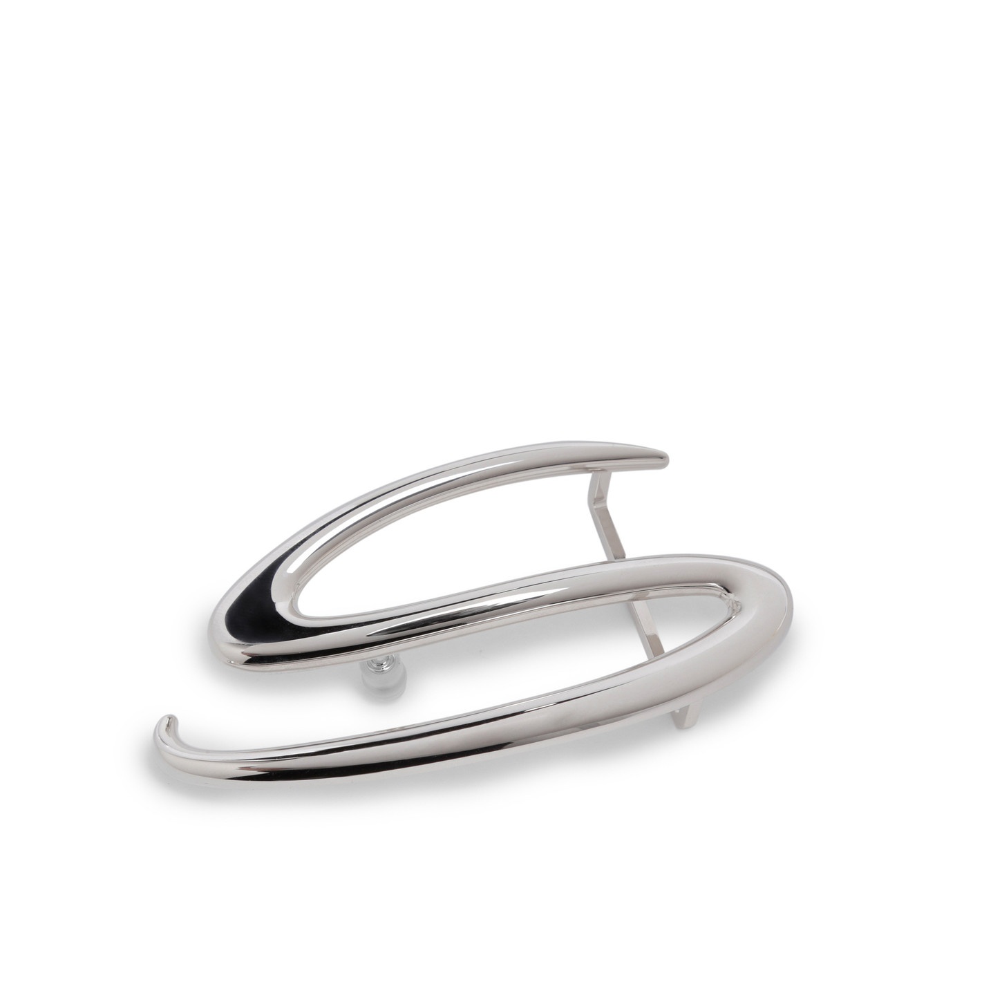 Silver metal "S" belt buckle - 2