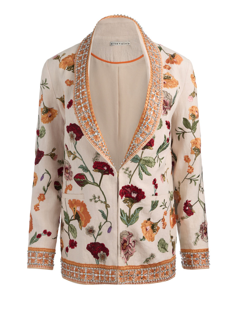 IVAN EMBELLISHED LINEN BLAZER 1