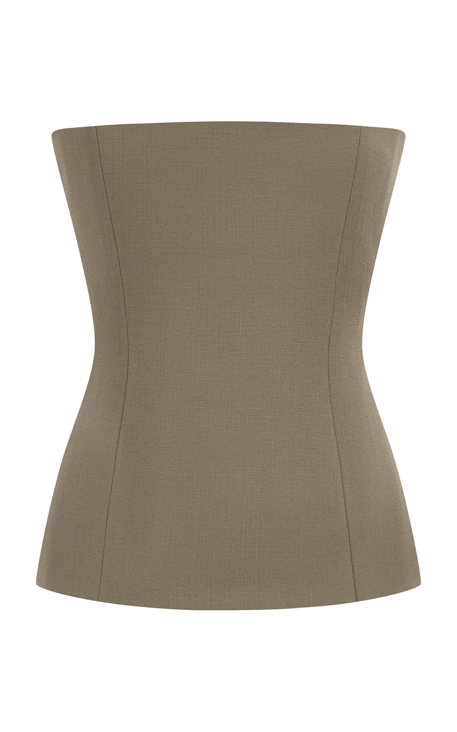 Longline Corset Wool Top green - 1