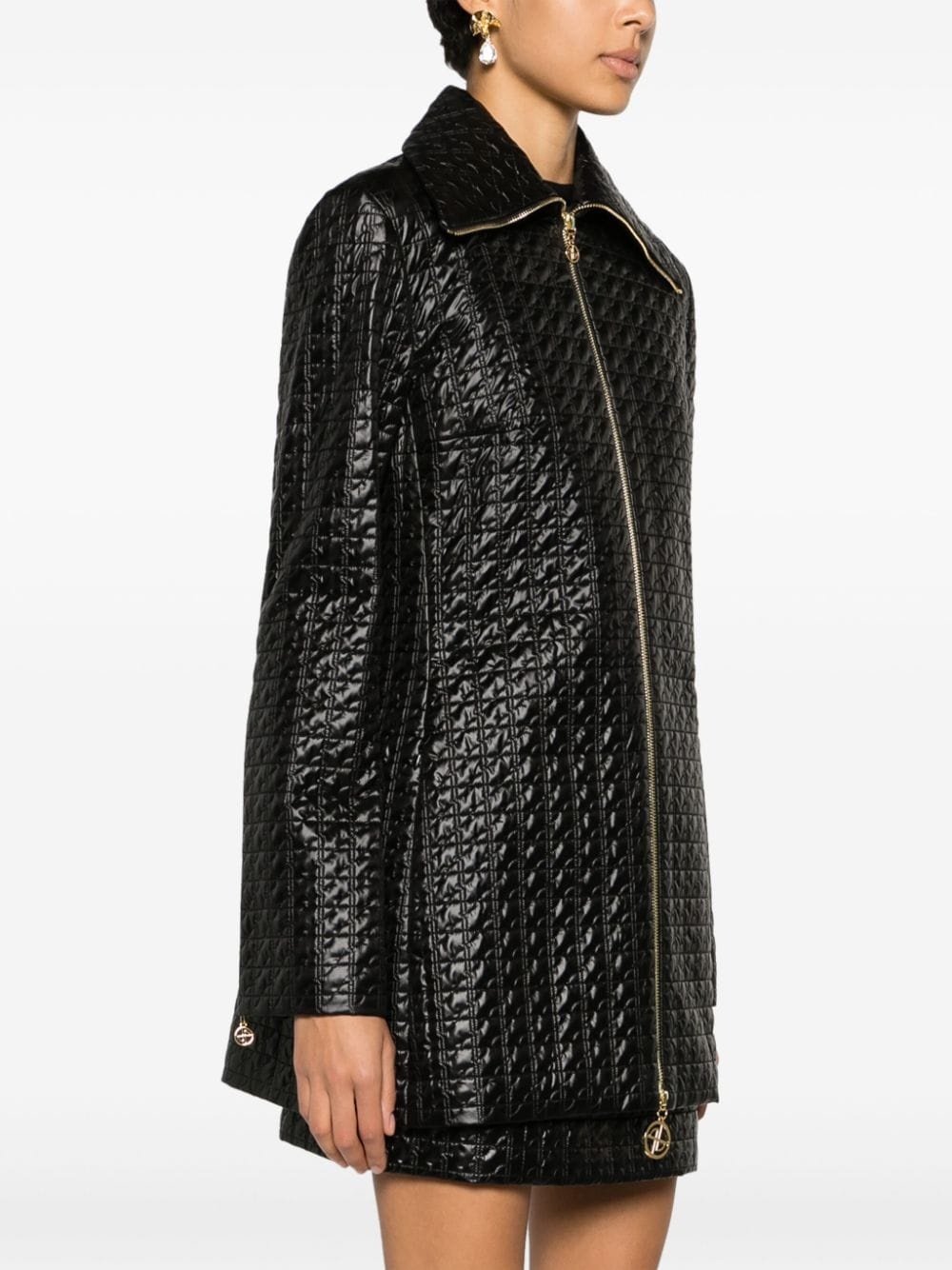 JP-quilted zip-front jacket - 3