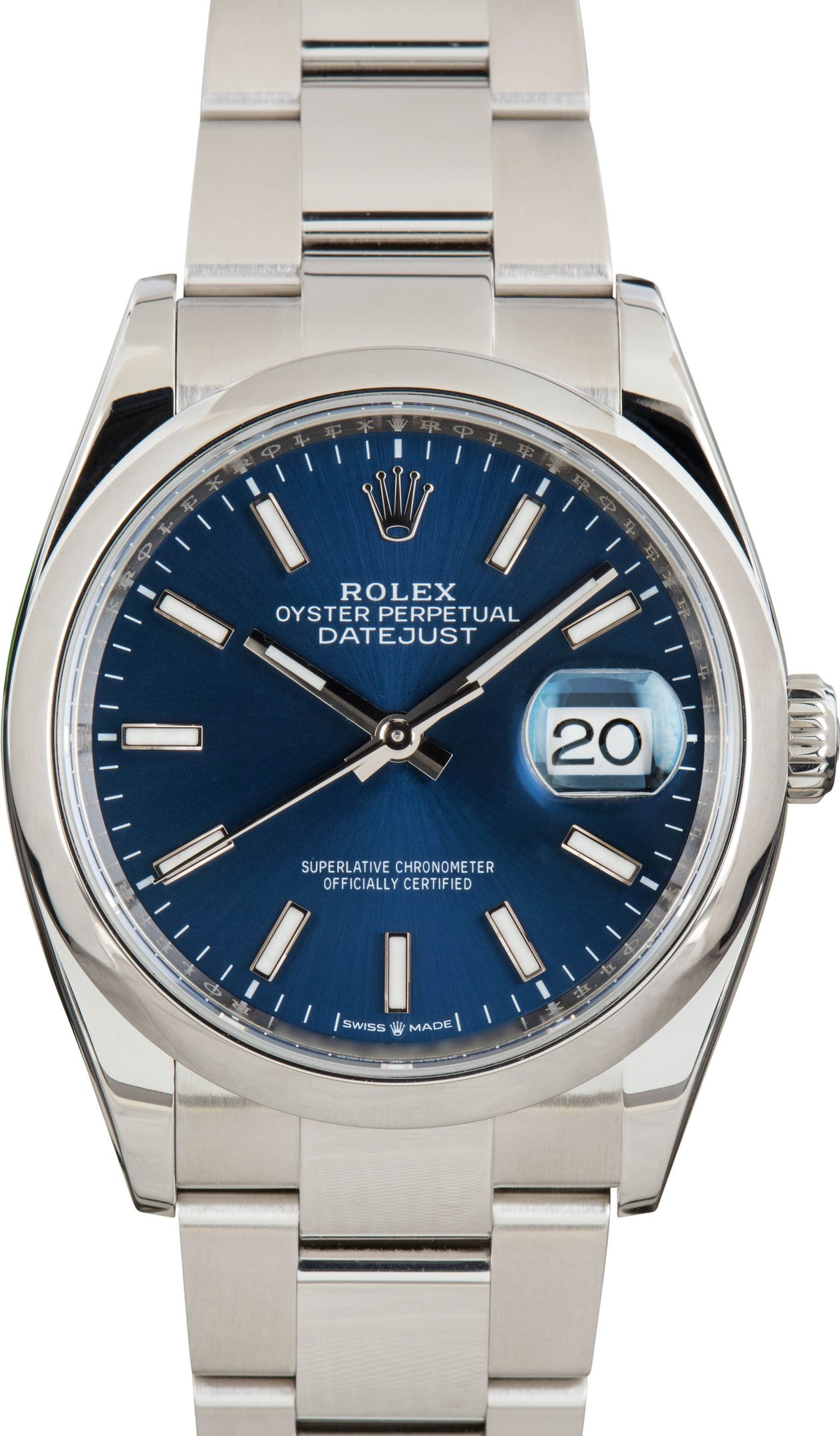 Pre-owned Rolex Datejust Ref 126200 Blue Dial - 1