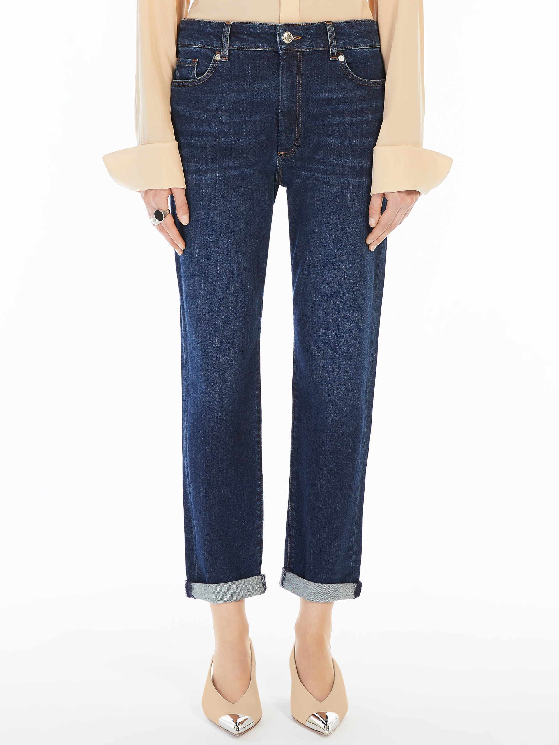 Sportmax BRIAN Low-rise boyfriend jeans | REVERSIBLE