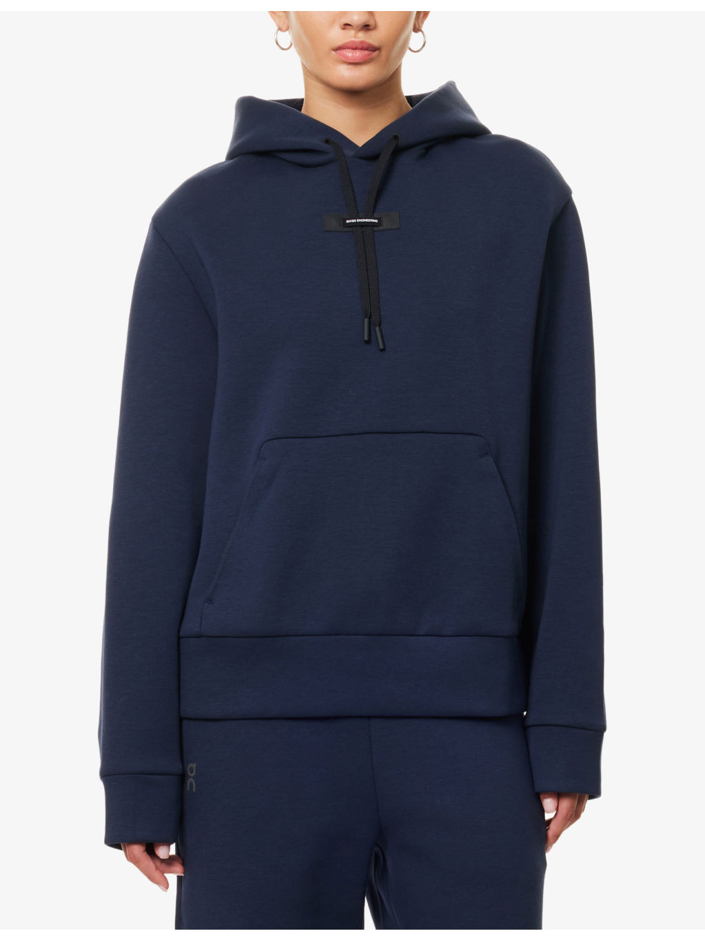 Focus Tech Relaxed-Fit Stretch-Cotton Blend Hoodie - 3