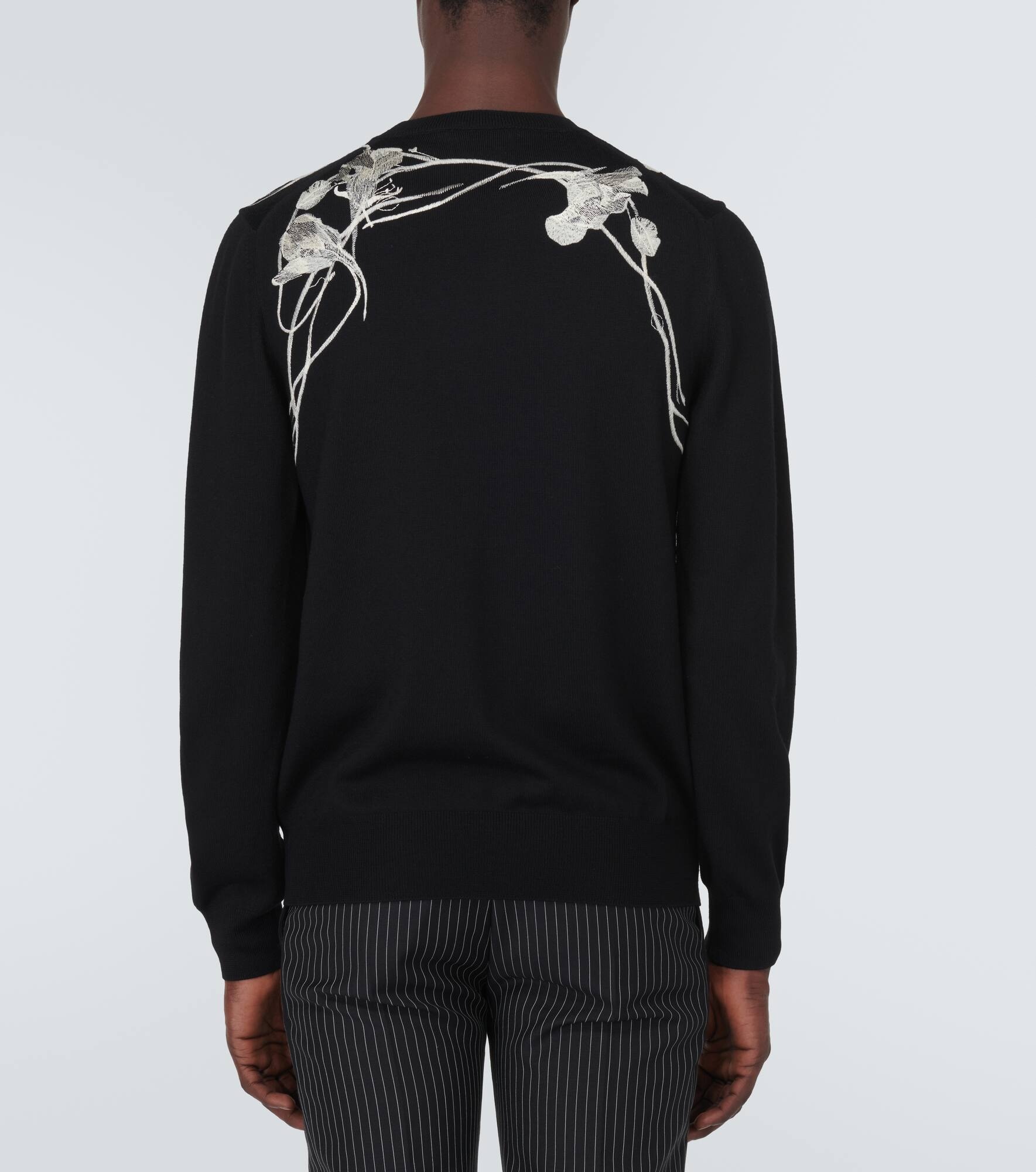 Embroidered wool sweater - 4
