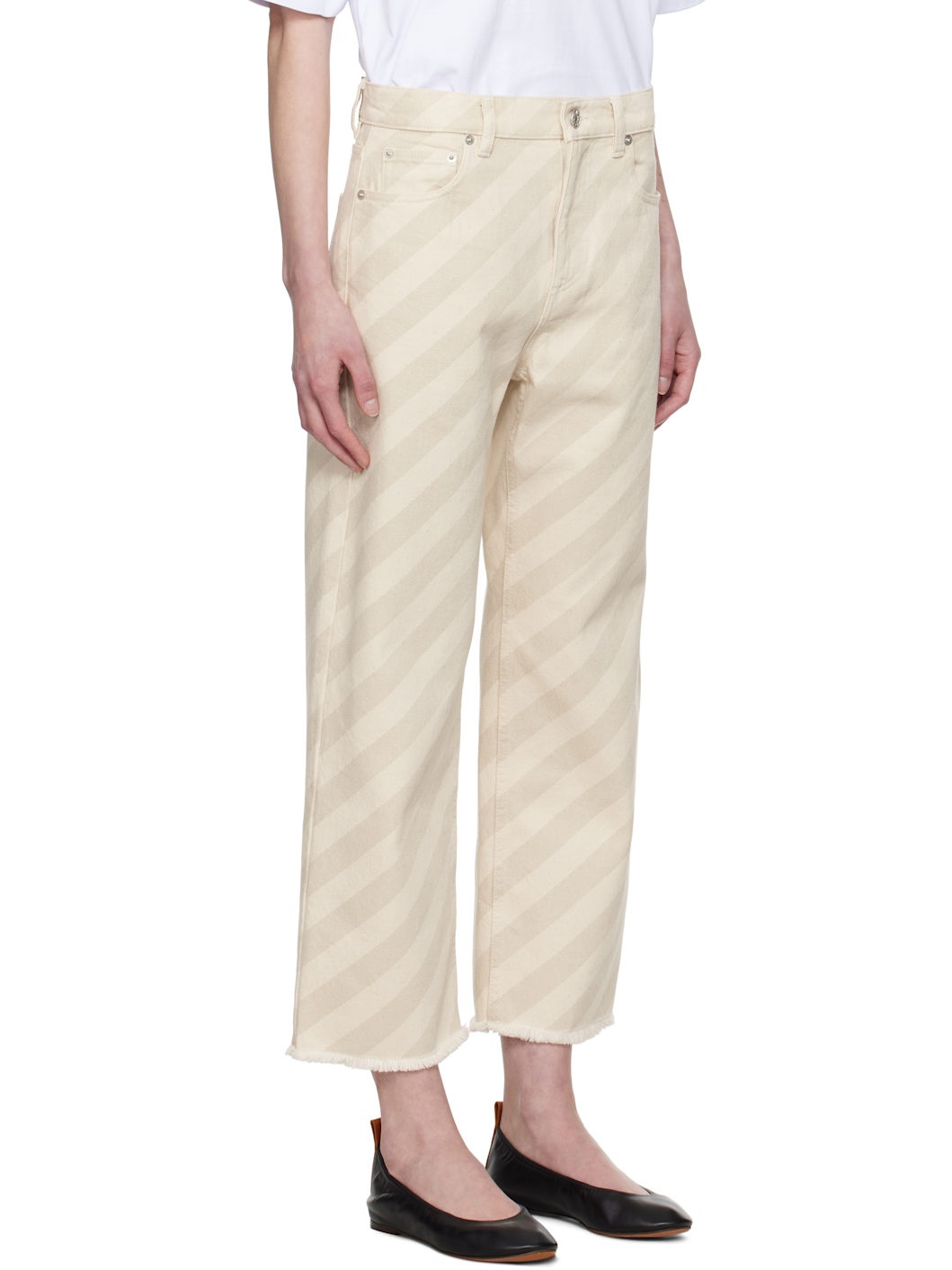 Beige 5-Pocket Jeans - 2