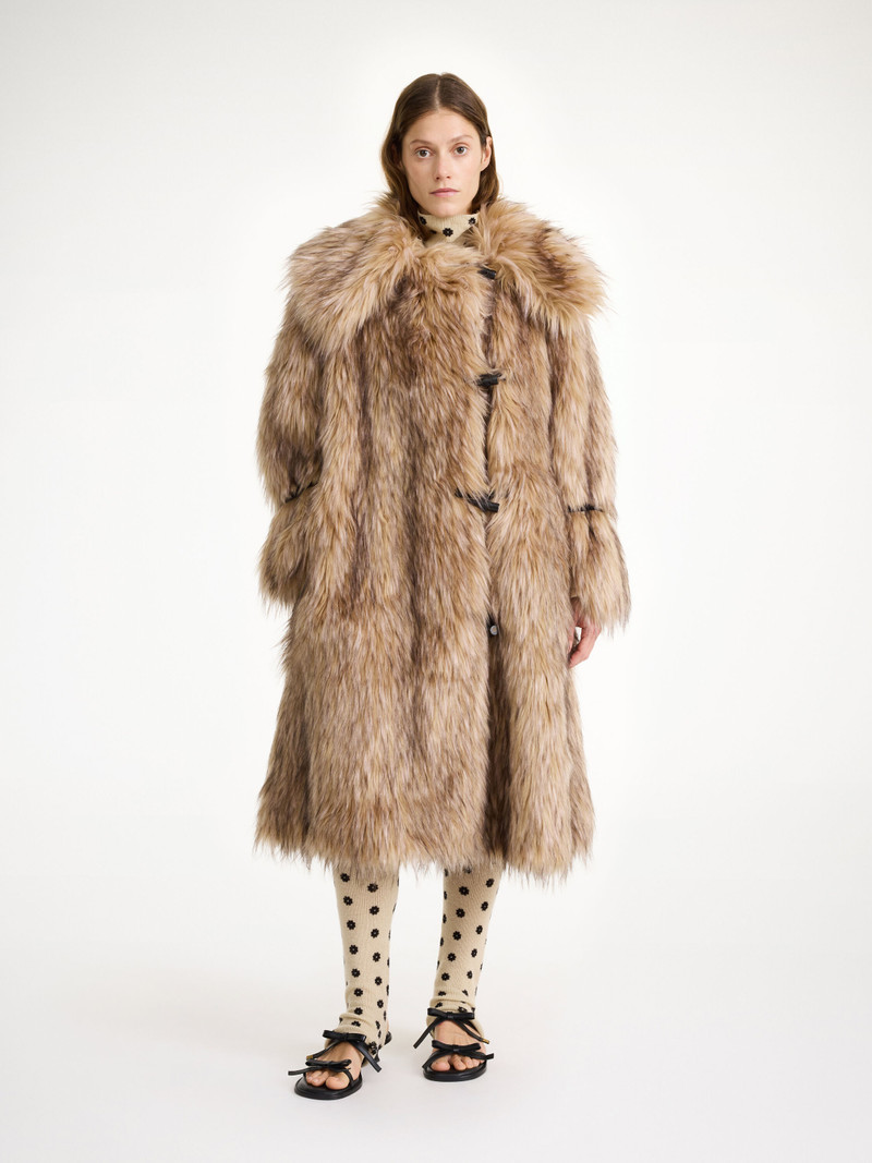 BY MALENE BIRGER Graca faux fur coat outlook