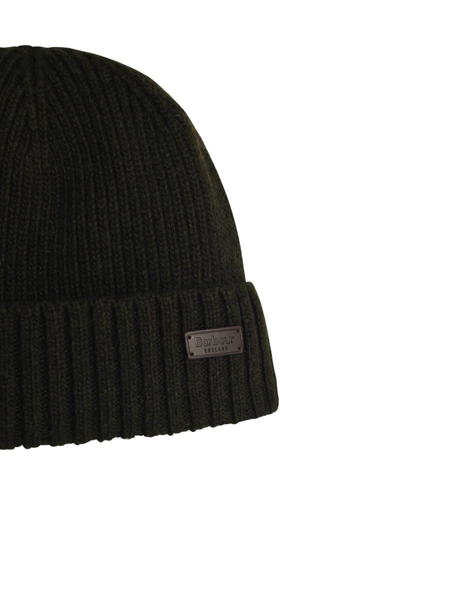 Barbour Green Wool Carlton Beanie - 3