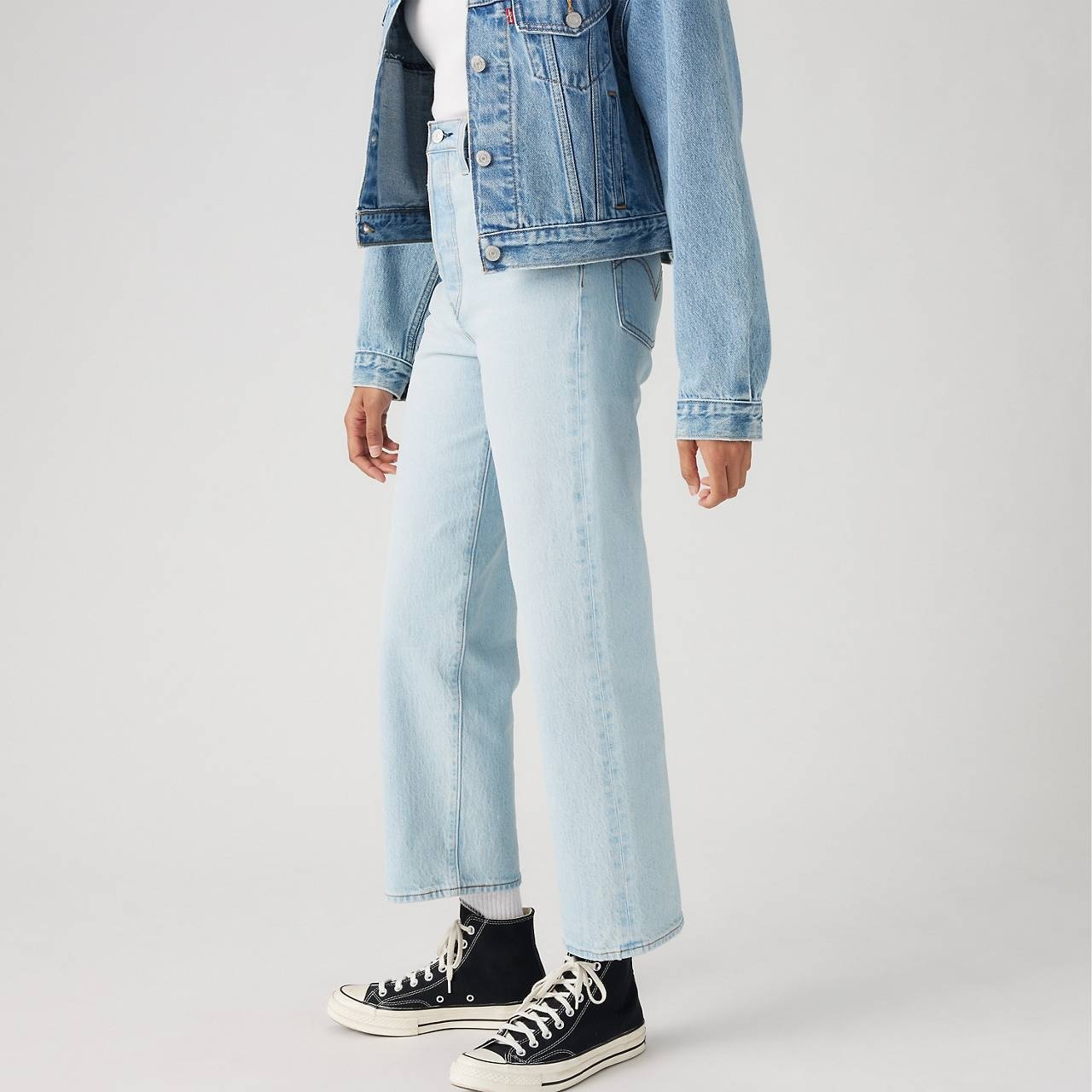 RIBCAGE STRAIGHT ANKLE WOMEN'S JEANS - 3