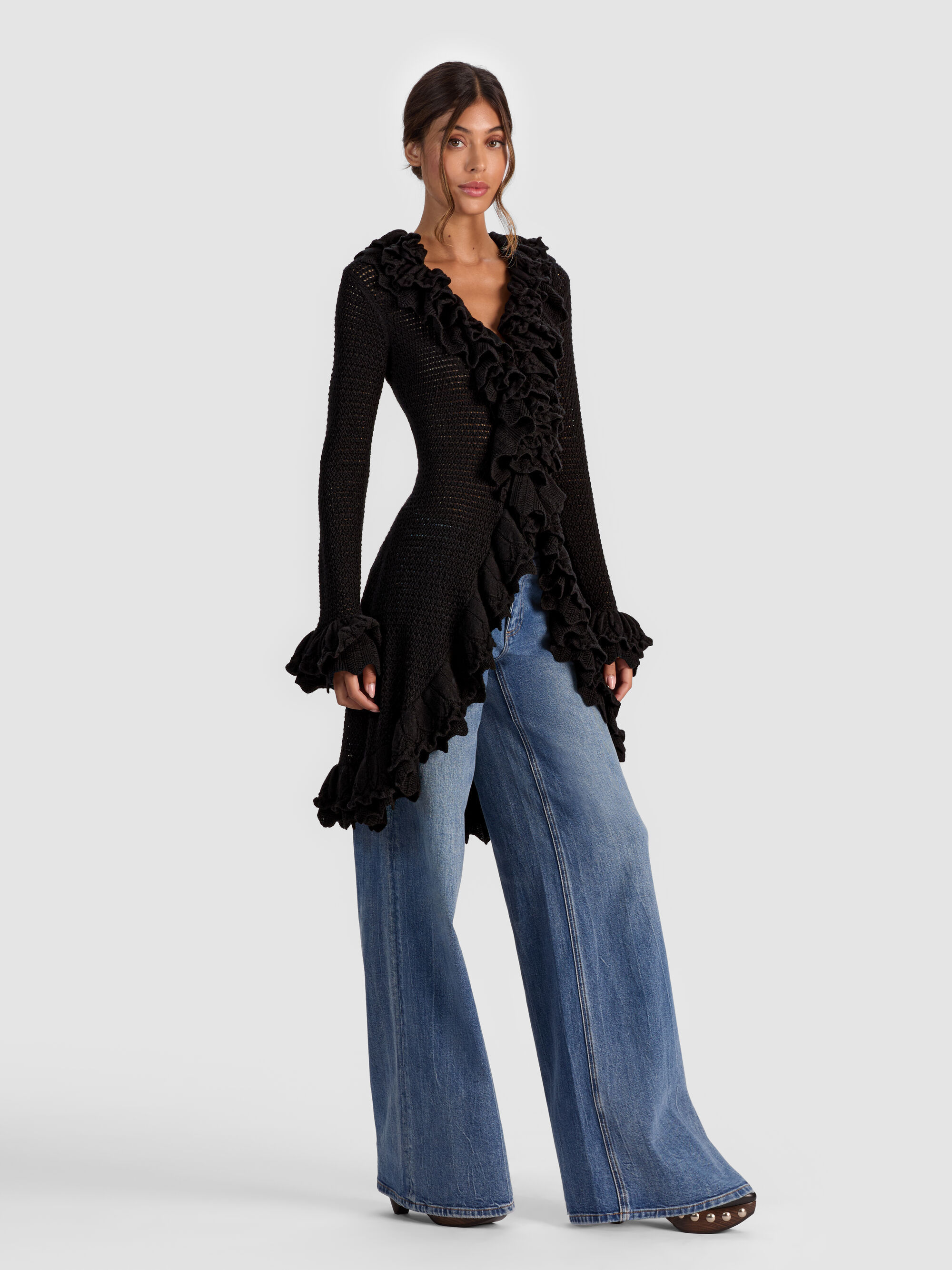 YARA RUFFLE CARDIGAN - 6