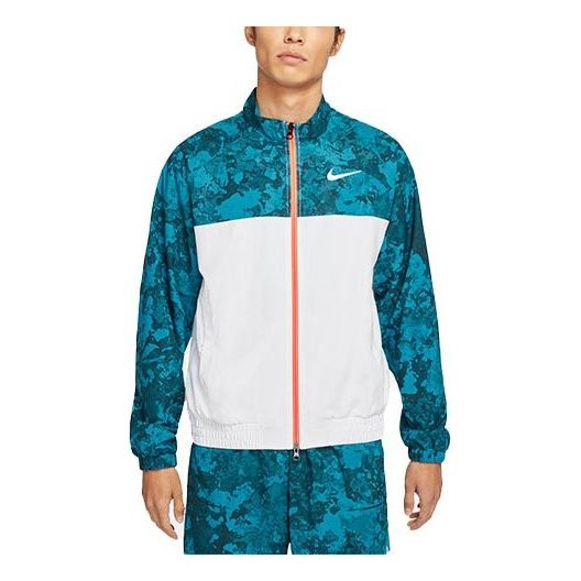 Nike Court Splicing Tennis Sports Jacket Green Dark green DA4063-301 - 1