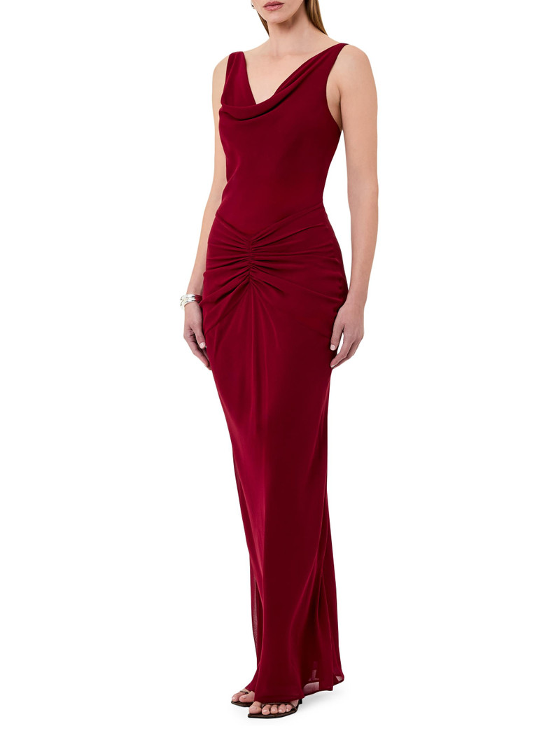 Women's Calia Cowlneck Maxi Dress - Plum 3
