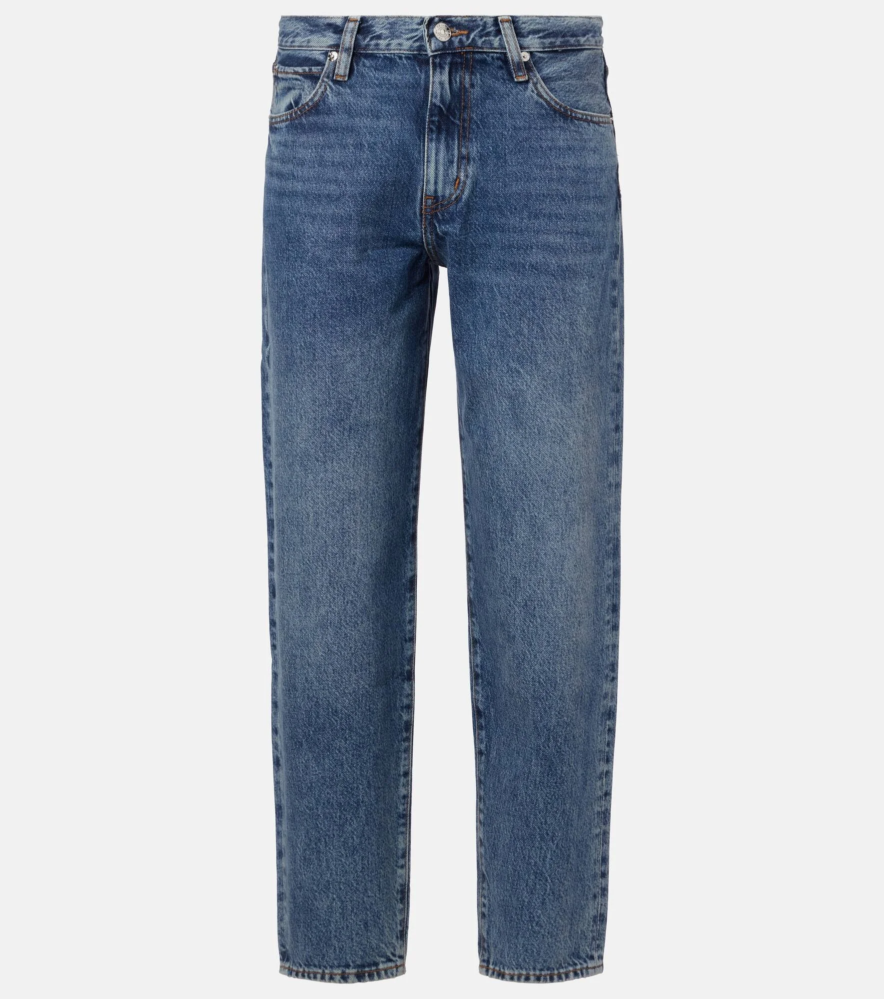 Candle mid-rise barrel-leg jeans - 1