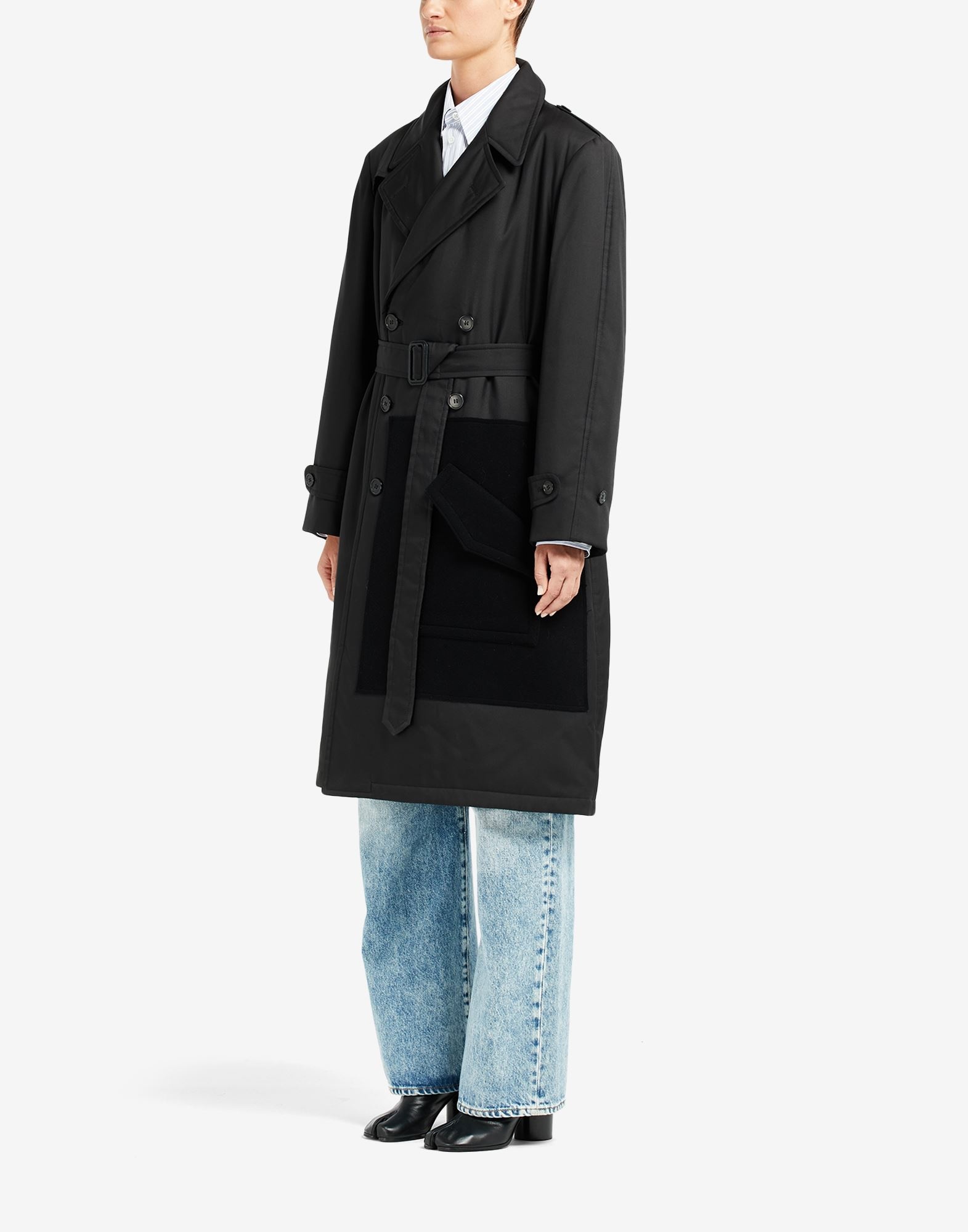 Trench Coat with Side Pocket - 5