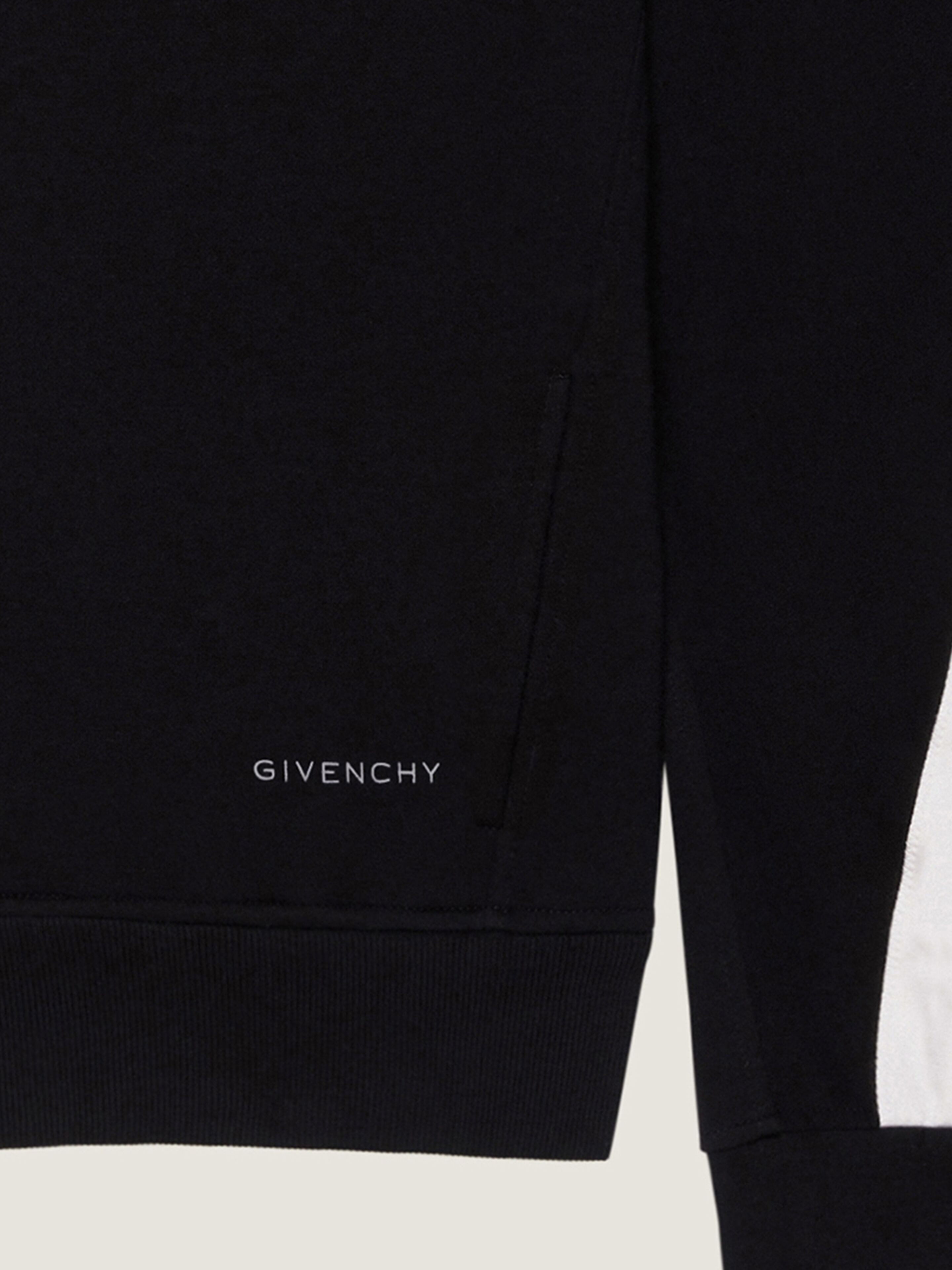 ZIPPED SWEATSHIRT IN SCUBA WITH SATIN COUTURE DETAIL - 4