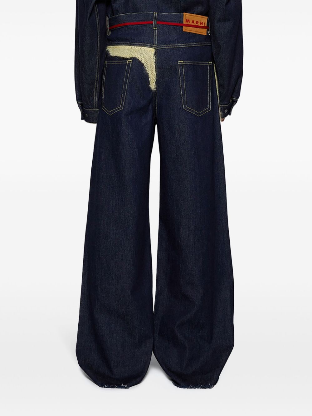 layered-design jeans - 5
