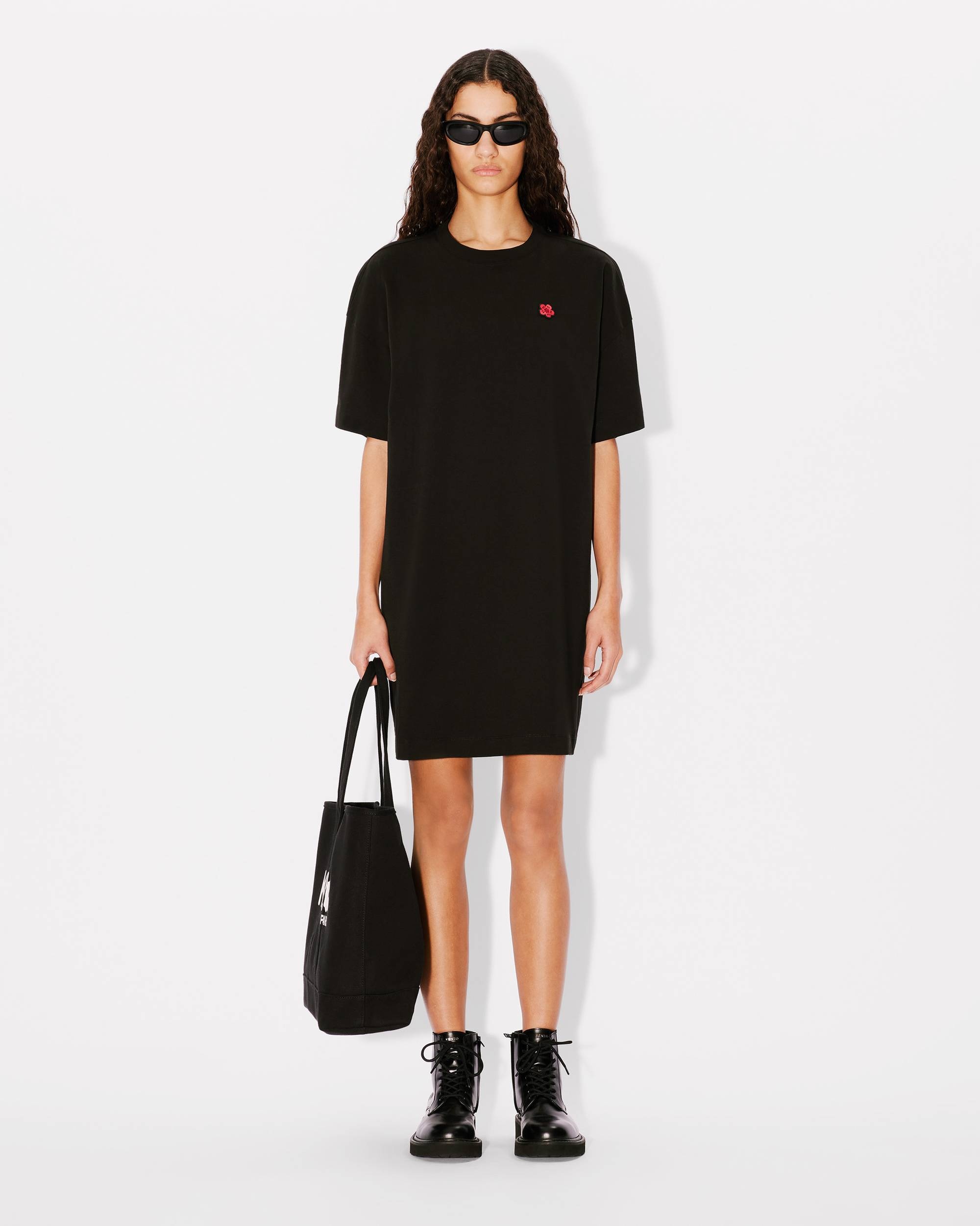 'Boke Flower' embroidered T-shirt dress - 3